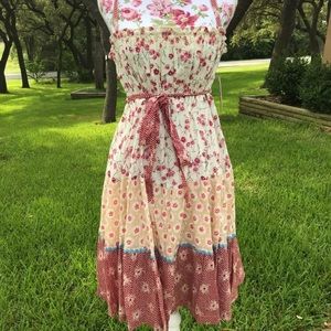 Free People Floral Midi Dress
